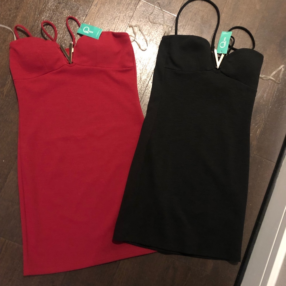 2 Cocktail dresses. Red and black. Selling both for $12